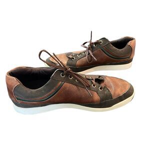 FootJoy FJ Contour Casual Spikeless‎ Leather Brown Golf Shoes Mens 11.5 M 54275